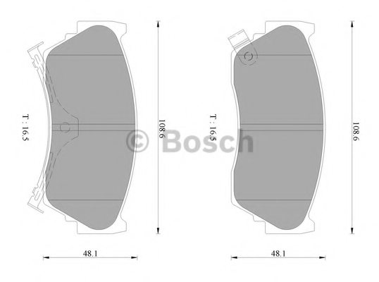 BOSCH 0 986 AB2 484 Brake Pad Set, disc brake